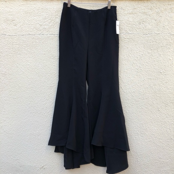 HP! Anthropologie Zinnia Flare Trouser Black NWT Women’s Size 2 - Picture 3 of 8